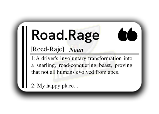 Road Rage Window Sticker
